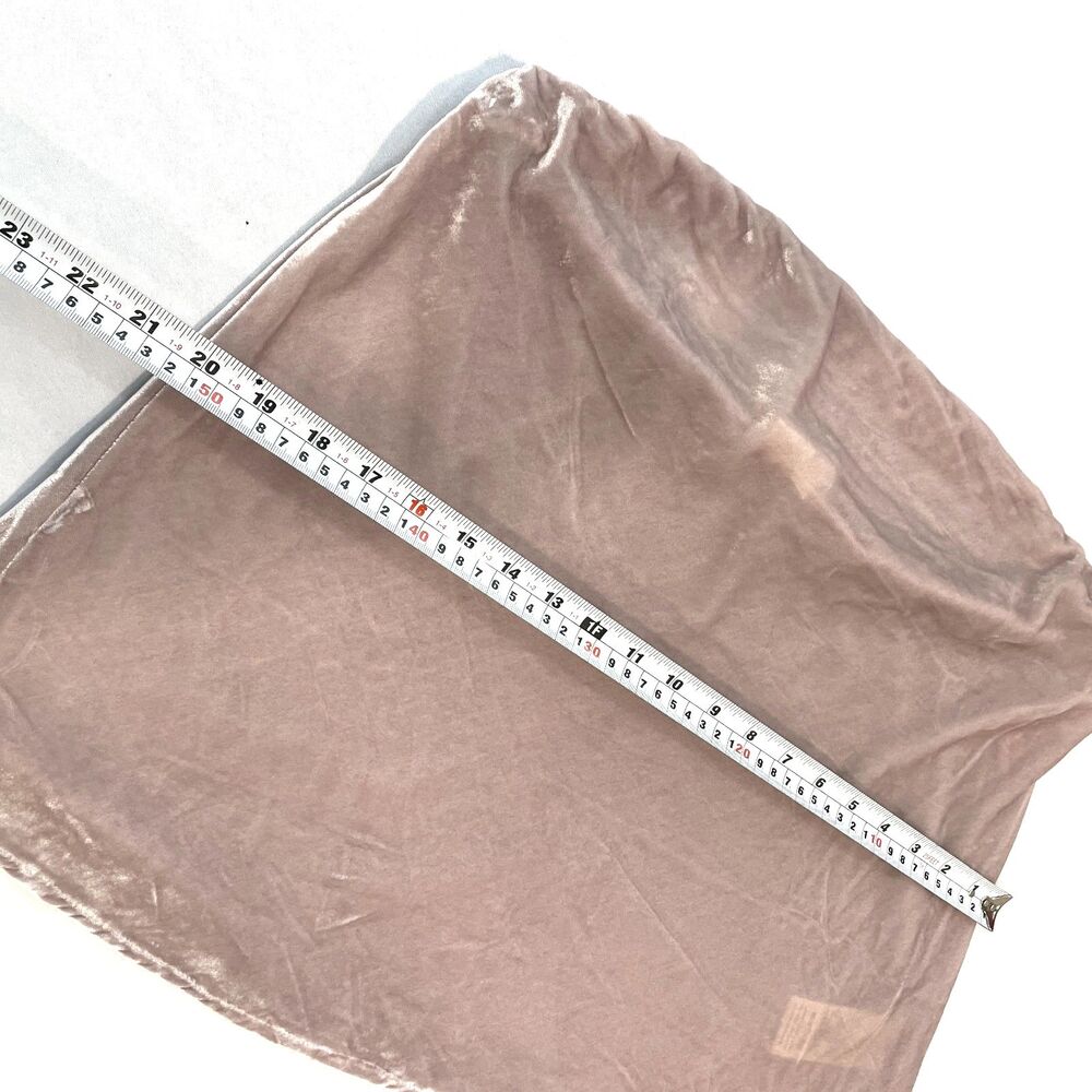 ~ NEW* Anthropologie Lg Tilda Strapless Top Velvet, Lt Mauve Muted Grayish Blush - Picture 9 of 16